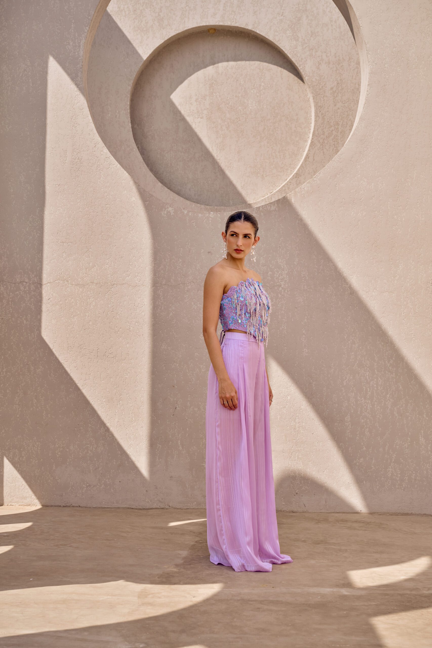 lavender shell corset lavender shell corset